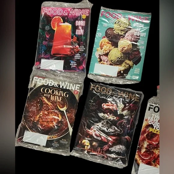 Food & Wine Magazine Lot of 10  Sealed 2022 March thru December Retail :89.90$ - Picture 2 of 6
